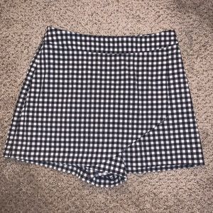 ASOS Blue Gingham Skort